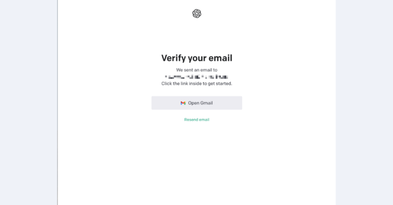 STEP4：指定したEmailに届いたOpenAIのメールより「Verify email address」をクリック